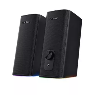 TRUST reproduktory GXT 612 CETIC RGB-Illuminated 2.0 Speaker Set, Bluetooth, černá TRUST reproduktory GXT 612 CETIC RGB-Illuminated 2.0 Speaker Set, Bluetooth, černá