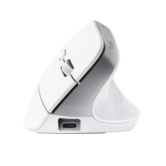 TRUST myš Bayo+ Ergonomická vertikální myš, Bezdrátová, bílá TRUST myš Bayo+ Ergonomická vertikální myš, Bezdrátová, bílá