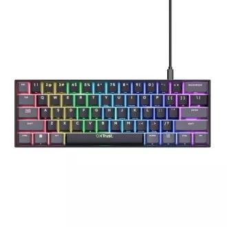 TRUST klávesnice GXT 867 ACIRA, 60%, Herní Klávesnice, USB, USB-C, US TRUST klávesnice GXT 867 ACIRA, 60%, Herní Klávesnice, USB, USB-C, US