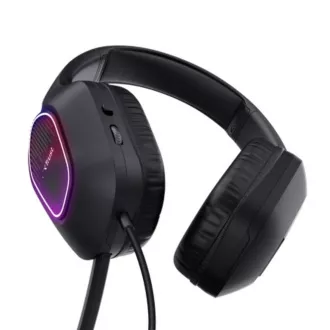 TRUST Herní sluchátka GXT 416 ZIROX, LED, USB, 3.5mm Jack, černá TRUST Herní sluchátka GXT 416 ZIROX, LED, USB, 3.5mm Jack, černá