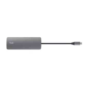 TRUST Dokovací stanice DALYX USB-C, 8v1, HDMI, RJ45, 2xUSB-C, 2xUSB-A, microSD/SD karta, šedá TRUST Dokovací stanice DALYX USB-C, 8v1, HDMI, RJ45, 2xUSB-C, 2xUSB-A, microSD/SD karta, šedá