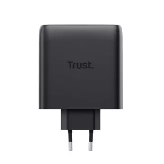 TRUST GaN Nabíječka MAXO 100W 2-Port, USB-C, černá TRUST GaN Nabíječka MAXO 100W 2-Port, USB-C, černá