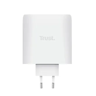 TRUST GaN Nabíječka MAXO 100W 2-Port, USB-C, bílá TRUST GaN Nabíječka MAXO 100W 2-Port, USB-C, bílá