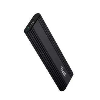 TRUST Externí box pro M.2 SSD, USB-C 3.2 Gen2, M.2 2280, černá TRUST Externí box pro M.2 SSD, USB-C 3.2 Gen2, M.2 2280, černá