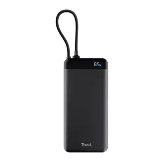 TRUST Powerbanka Fiera, 20000 mAh, S kabelem, 2x USB-C, černá TRUST Powerbanka Fiera, 20000 mAh, S kabelem, 2x USB-C, černá
