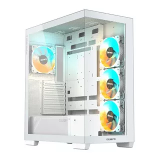 GIGABYTE case GB-C500PI ST, Mid tower, 1xUSB-C 3.2, 2xUSB 3.0, 4x 120mm ARGB Fan, bílá GIGABYTE case GB-C500PI ST, Mid tower, 1xUSB-C 3.2, 2xUSB 3.0, 4x 120mm ARGB Fan, bílá