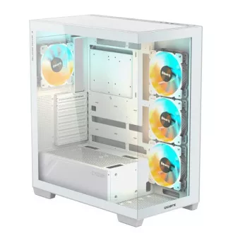 GIGABYTE case GB-C500PI ST, Mid tower, 1xUSB-C 3.2, 2xUSB 3.0, 4x 120mm ARGB Fan, bílá GIGABYTE case GB-C500PI ST, Mid tower, 1xUSB-C 3.2, 2xUSB 3.0, 4x 120mm ARGB Fan, bílá