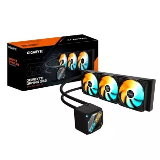 GIGABYTE Vodní chladič GAMING 360, 3x120mm, ARGB, LGA1851, AM5, černá GIGABYTE Vodní chladič GAMING 360, 3x120mm, ARGB, LGA1851, AM5, černá