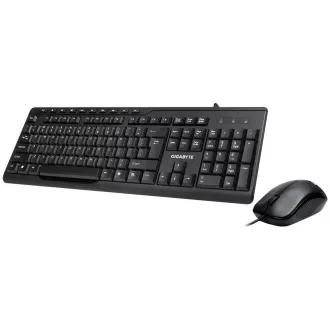 GIGABYTE Set klávesnice + myš GK-KM6300, Drátová USB, EN GIGABYTE Set klávesnice + myš GK-KM6300, Drátová USB, EN