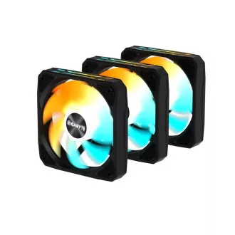 GIGABYTE ventilátor EZ CHAIN FAN 3-PACK, 3x120mm, černá GIGABYTE ventilátor EZ CHAIN FAN 3-PACK, 3x120mm, černá