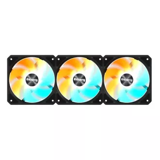 GIGABYTE ventilátor EZ CHAIN RVS FAN 3-PACK, 3x120mm, černá GIGABYTE ventilátor EZ CHAIN RVS FAN 3-PACK, 3x120mm, černá