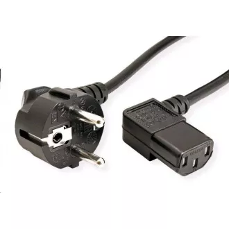 C-TECH kabel síťový 220/230V napájecí, lomený, VDE, 2m C-TECH kabel síťový 220/230V napájecí, lomený, VDE, 2m