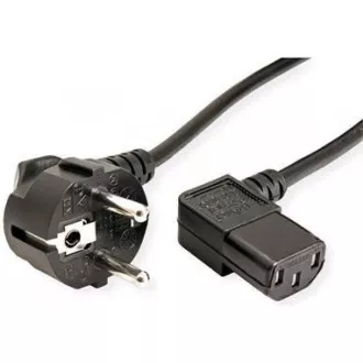 C-TECH kabel síťový 220/230V napájecí, lomený, VDE, 2m C-TECH kabel síťový 220/230V napájecí, lomený, VDE, 2m