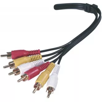 PremiumCord Kabel 3x CINCH-3x CINCH M/M 3m PremiumCord Kabel 3x CINCH-3x CINCH M/M 3m