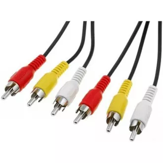 PremiumCord Kabel 3x CINCH-3x CINCH M/M 3m PremiumCord Kabel 3x CINCH-3x CINCH M/M 3m