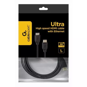GEMBIRD Kabel CABLEXPERT HDMI 2.1, 8K, M/M, 1m, černý GEMBIRD Kabel CABLEXPERT HDMI 2.1, 8K, M/M, 1m, černý
