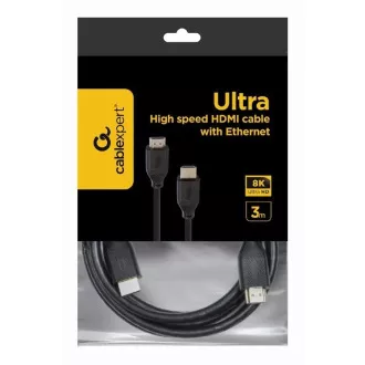 GEMBIRD Kabel CABLEXPERT HDMI 2.1, 8K, M/M, 3m, černý GEMBIRD Kabel CABLEXPERT HDMI 2.1, 8K, M/M, 3m, černý