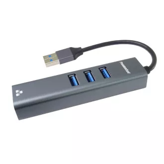 PREMIUMCORD Adaptér USB3.0 - LAN RJ45 ETHERNET 10/100/1000 MBIT + 3x USB3.0 port PREMIUMCORD Adaptér USB3.0 - LAN RJ45 ETHERNET 10/100/1000 MBIT + 3x USB3.0 port