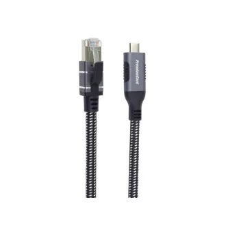 PremiumCord Ethernetový kabel USB-C na LAN RJ45 10/100/1000, 2m PremiumCord Ethernetový kabel USB-C na LAN RJ45 10/100/1000, 2m