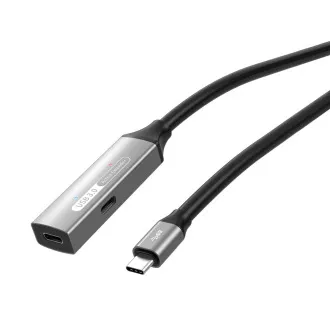PREMIUMCORD USB-C repeater a prodlužovací kabel Male-Female, 5Gbps Aluminium 10m PREMIUMCORD USB-C repeater a prodlužovací kabel Male-Female, 5Gbps Aluminium 10m