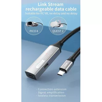 PREMIUMCORD USB-C repeater a prodlužovací kabel Male-Female, 5Gbps Aluminium 10m PREMIUMCORD USB-C repeater a prodlužovací kabel Male-Female, 5Gbps Aluminium 10m