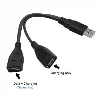 PREMIUMCORD Nabíjecí kabel USB 2.0, 15cm, černá PREMIUMCORD Nabíjecí kabel USB 2.0, 15cm, černá