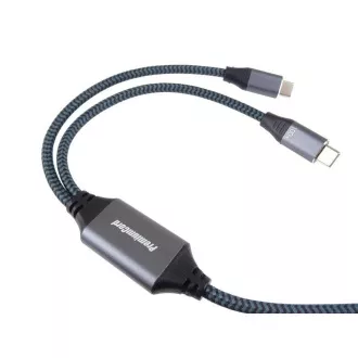 PREMIUMCORD Nabíjecí kabel USB-C, 2xUSB-C na USB-C, 100W, 1m, černá PREMIUMCORD Nabíjecí kabel USB-C, 2xUSB-C na USB-C, 100W, 1m, černá