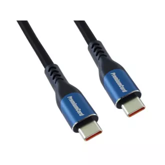 PremiumCord USB-C kabel (USB 3.2 GEN 2x2, 5A, 100W, 20Gbit/s) 1m, bavlněný oplet PremiumCord USB-C kabel (USB 3.2 GEN 2x2, 5A, 100W, 20Gbit/s) 1m, bavlněný oplet