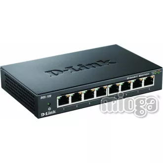 D-Link DGS-108 8-port Gigabit Metal Housing Desktop Switch D-Link DGS-108 8-port Gigabit Metal Housing Desktop Switch