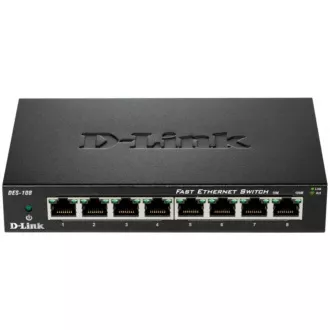 D-Link DES-108 8-port 10/100 Metal Housing Desktop Switch D-Link DES-108 8-port 10/100 Metal Housing Desktop Switch