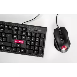 LYNX set klávesnice a myš, drátový set, USB, CZ/SK LYNX set klávesnice a myš, drátový set, USB, CZ/SK