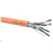 Instalační kabel Solarix STP, Cat6A, drát, LSOH B2ca, cívka 500m SXKD-6A-STP-LSOH-B2ca