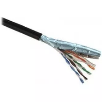 Instalační kabel Solarix venkovní FTP, Cat5E, drát, PE, box 100m SXKD-5E-FTP-PE