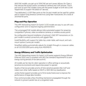 HPE Networking Instant On Switch 24p Gigabit 1430 R8R49A HPE Networking Instant On Switch 24p Gigabit 1430 R8R49A