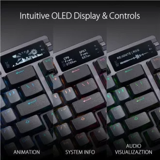 ASUS klávesnice ROG AZOTH, mechanická, Bluetooth, US, černá ASUS klávesnice ROG AZOTH, mechanická, Bluetooth, US, černá