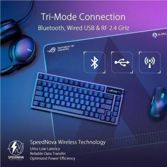 ASUS klávesnice ROG AZOTH, mechanická, Bluetooth, US, černá ASUS klávesnice ROG AZOTH, mechanická, Bluetooth, US, černá