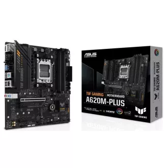 ASUS MB Sc AM5 TUF GAMING A620M-PLUS, AMD A620, 4xDDR5, 1xHDMI, 2xDP, mATX ASUS MB Sc AM5 TUF GAMING A620M-PLUS, AMD A620, 4xDDR5, 1xHDMI, 2xDP, mATX