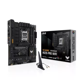 ASUS MB Sc AM5 TUF GAMING A620-PRO WIFI, AMD A620, 4xDDR5, 1xHDMI, 1xDP, ATX ASUS MB Sc AM5 TUF GAMING A620-PRO WIFI, AMD A620, 4xDDR5, 1xHDMI, 1xDP, ATX