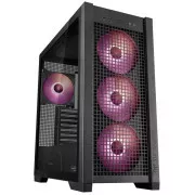 ASUS case TUF GAMING CASE (GT302) TG, Mid Tower, 4x 140mm ARGB Fan, černá