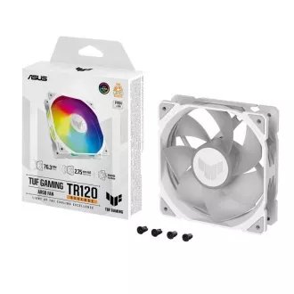ASUS ventilátor TUF GAMING TR120 ARGB Reverse, 1x120mm, bílá ASUS ventilátor TUF GAMING TR120 ARGB Reverse, 1x120mm, bílá