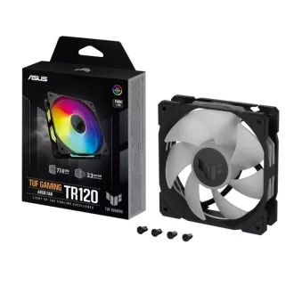 ASUS ventilátor TUF GAMING TR120 ARGB, 1x120mm, černá ASUS ventilátor TUF GAMING TR120 ARGB, 1x120mm, černá