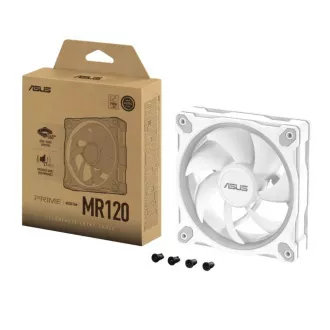 ASUS Ventilátor PRIME MR120 ARGB, 1x120mm, bílá ASUS Ventilátor PRIME MR120 ARGB, 1x120mm, bílá
