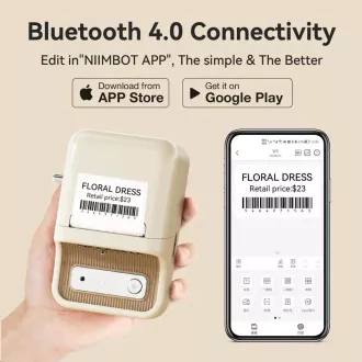 Niimbot Tiskárna štítků B21S Smart, bílá + role štítků 210 ks Niimbot Tiskárna štítků B21S Smart, bílá + role štítků 210 ks