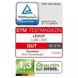 Levoit LVAC-200 4v1 Aku Turbo Cyclone bílý Levoit LVAC-200 4v1 Aku Turbo Cyclone bílý