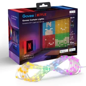 Govee Netflix RGBIC Curtain Light 400 LED - 1, 5 x 1, 5m Govee Netflix RGBIC Curtain Light 400 LED - 1, 5 x 1, 5m