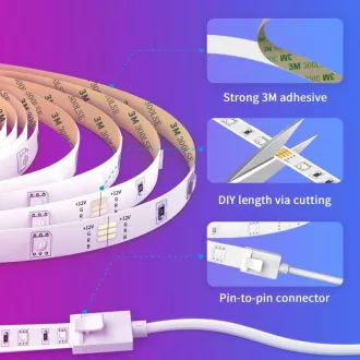 Govee WiFi RGB Smart LED pásek 10m Govee WiFi RGB Smart LED pásek 10m