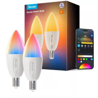 Govee Smart žárovka RGBWW 5W-50W 450lm E14 Long Life 2ks Matter Govee Smart žárovka RGBWW 5W-50W 450lm E14 Long Life 2ks Matter