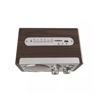 Orava RR-29 A rádio, 1 x 3, 5W, AM / FM rádio, USB, AUX vstup, SD karta, hnědá / stříbrná Orava RR-29 A rádio, 1 x 3, 5W, AM / FM rádio, USB, AUX vstup, SD karta, hnědá / stříbrná