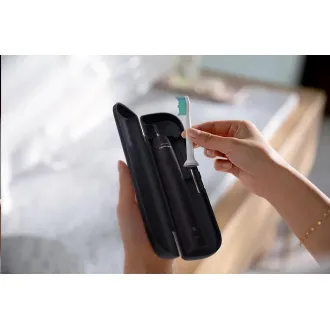 Philips HX3673/14 Sonicare 3100, zubní kartáček, pro dospělé, 31000 kmitů/min, časovač, tlakový senzor, pouzdro, černý