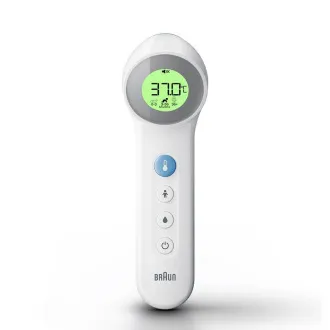 Braun BNT400WE bezkontaktní teploměr, Age Precision, tichý režim, podsvícený displej, bílý Braun BNT400WE bezkontaktní teploměr, Age Precision, tichý režim, podsvícený displej, bílý
